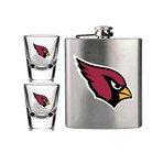 NFL Flask & Shot Glass Set // Arizona Cardinals