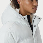 The Very Warm // Unisex Quilted Pullover // Off White (XS)