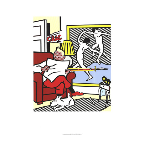 Roy Lichtenstein // Tintin Reading // 1995 Offset Lithograph