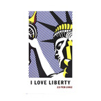 Roy Lichtenstein // I Love Liberty // 1982 Offset Lithograph