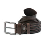 Trent Woven Belt // Dark Brown (41.33"L)