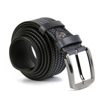 Cole Woven Belt // Navy Blue (41.33"L)