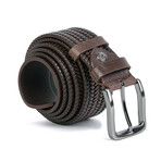 Trent Woven Belt // Dark Brown (41.33"L)