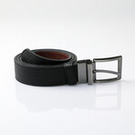 Noah Double Sided Belt // Brown + Black (41.33"L)
