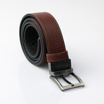 Noah Double Sided Belt // Brown + Black (41.33"L)