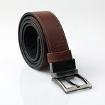 Noah Double Sided Belt // Brown + Black (41.33"L)