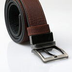 Noah Double Sided Belt // Brown + Black (41.33"L)