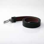 Noah Double Sided Belt // Brown + Black (41.33"L)