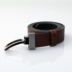 Noah Double Sided Belt // Brown + Black (41.33"L)