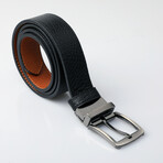 Matt Double Sided Belt // Tobacco + Black (41.33"L)
