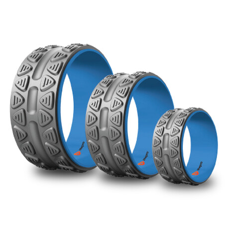 Swirl Yoga Wheels // Blue