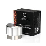 Espresso Tamper & Distributor Tool With Adjustable Depth // Silver (Silver // 51 MM)