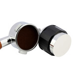 Espresso Tamper & Distributor Tool With Adjustable Depth // Black (Black // 51 MM)