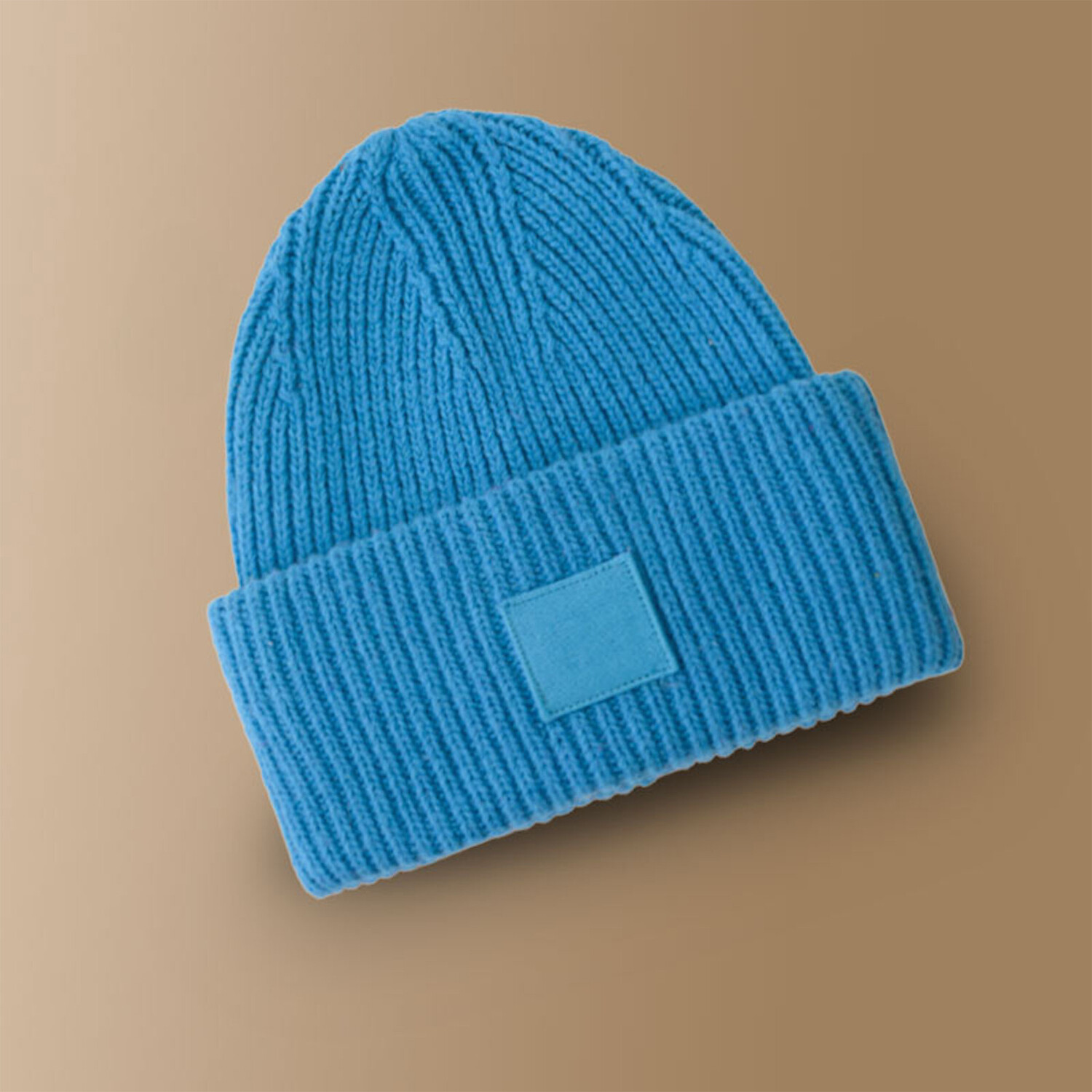 Merino Wool Beanie // Blue Amedeo Exclusive Touch of Modern