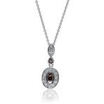 14K White Gold Diamond Pendant Necklace // 18" // 3.5g // Store Display