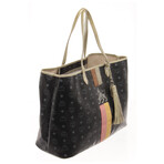 MCM // Visetos Striped Lion Shopper Bag