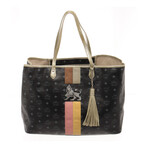 MCM // Visetos Striped Lion Shopper Bag