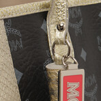 MCM // Visetos Striped Lion Shopper Bag