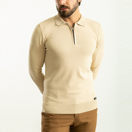 Nelson Knitwear Jumper // Beige (S)