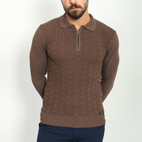 Devin Knitwear Jumper // Brown (S)