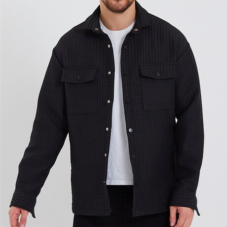Lucas Plaid Lumberjack Shirt // Black (XS)
