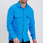 Charlie Plaid Lumberjack Shirt // Blue (XL)