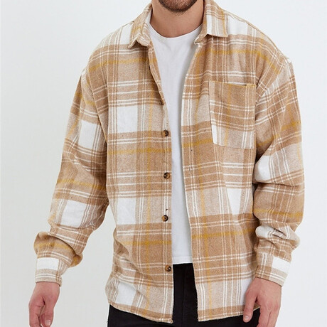 Fisher Plaid Lumberjack Shirt // Taba (XS)