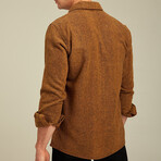 Solid Shacket // Brown Melange (XL)