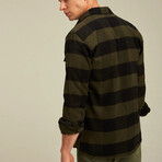 Checkered Flannel Shirt // Black + Green (M) - Dewsa Plus - Touch of Modern