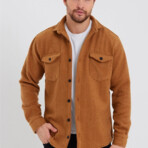 Solid Shacket // Camel Melange (L)