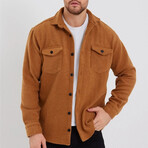 Solid Shacket // Camel Melange (2XL)