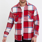 Riley Plaid Lumberjack Shirt // Red (L)