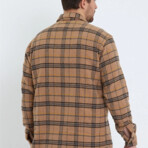 Enzo Plaid Lumberjack Shirt // Brown (L)