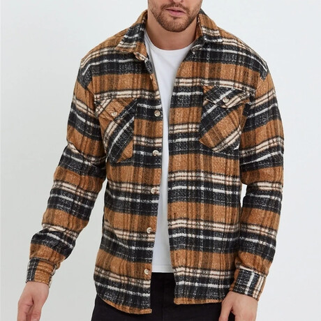 Chase Plaid Lumberjack Shirt // Brown (XS)