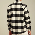 Checkered Flannel Shirt // Black + White (2XL)