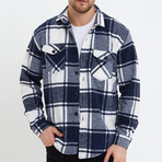 Jude Plaid Lumberjack Shirt // Navy (XL)