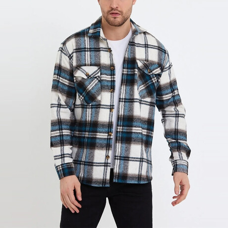 Sloan Plaid Lumberjack Shirt // Blue (XS)