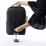 VinXplorer // Wine and Beverage Backpack // Black