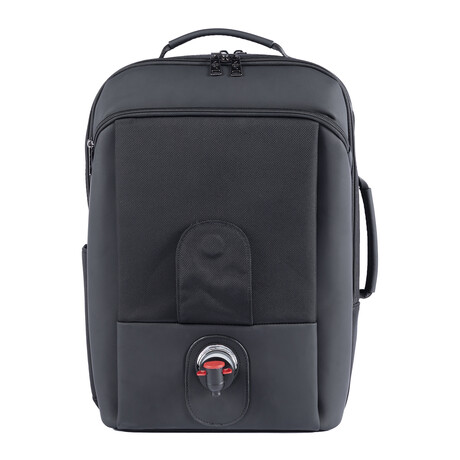 VinXplorer // Wine and Beverage Backpack // Black