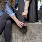 VinXplorer // Wine and Beverage Backpack // Black