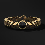 Kudos Gold Bracelet // Gold +  Black (X-Small)