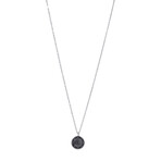 Compass Necklace // Gray