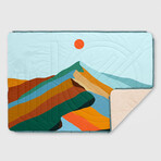 VOITED CloudTouch™ Indoor + Outdoor Camping Blanket // Blue Moutain