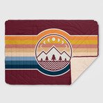 VOITED CloudTouch™ Indoor + Outdoor Camping Blanket // Camp Vibes Berry