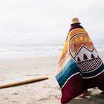 VOITED CloudTouch™ Indoor + Outdoor Camping Blanket // Camp Vibes Berry