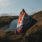 VOITED CloudTouch™ Indoor + Outdoor Camping Blanket // Camp Vibes Berry