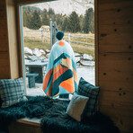 VOITED CloudTouch™ Indoor + Outdoor Camping Blanket // Blue Moutain