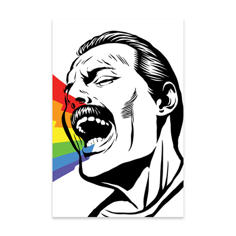 Singing Rainbows Print On Acrylic Glass by  Butcher Billy