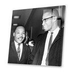 King And Malcolm X, 1964 Print On Acrylic Glass by  Unknown