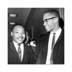 King And Malcolm X, 1964 Print On Acrylic Glass by  Unknown